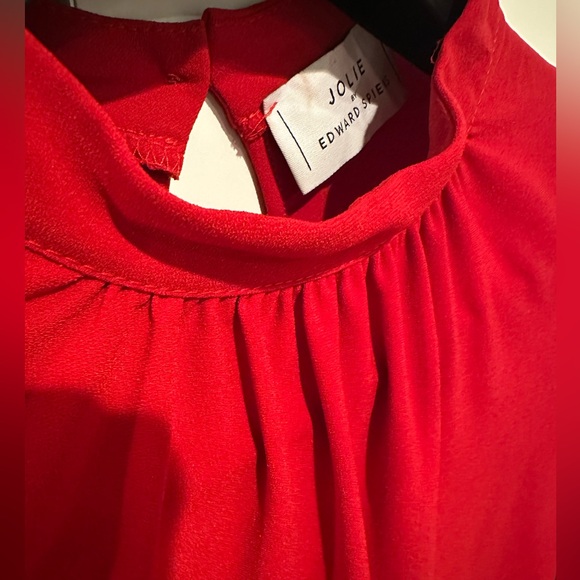 Jolie by Edward Spiers Red Pleated Shift Dress - Picture 9 of 9